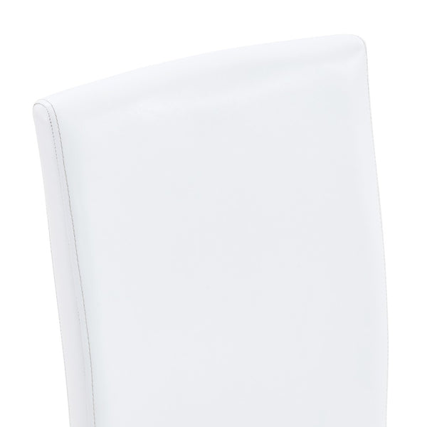 English Elm Table Set: Modern Dining Table With Glass Top & Artistic Legs Paired With 4 Comfortable Pu Chairs W1151S03810-GIGA