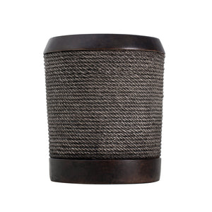 English Elm Outdoor Mgo Speckled Pedestal Side Table Retro Bohemian Accent for Patio or Living Room N765P382584B