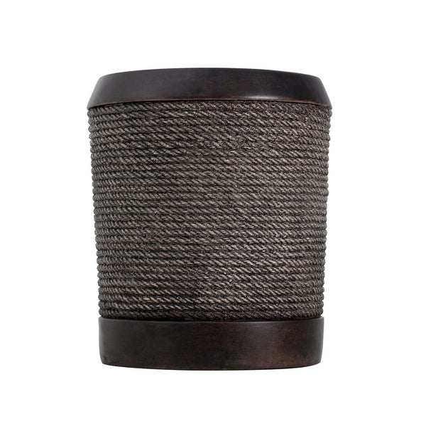English Elm Outdoor Mgo Speckled Pedestal Side Table Retro Bohemian Accent for Patio or Living Room N765P382584B