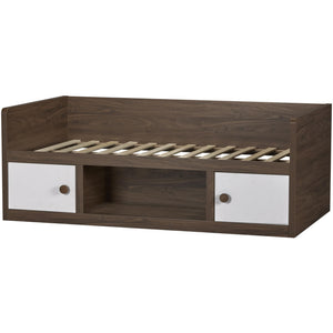 English Elm Sierra Ridge Twin Daybed with Drawer Storage Walnut Finish Farmhouse Two-tone Design B2733S00005