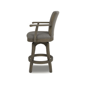 English Elm Jennifer Taylor Home - Williams 27In Swivel Counter Height Bar Stool In Heathered Grey Linen - Stylish Comfort And Durability B2719P238371
