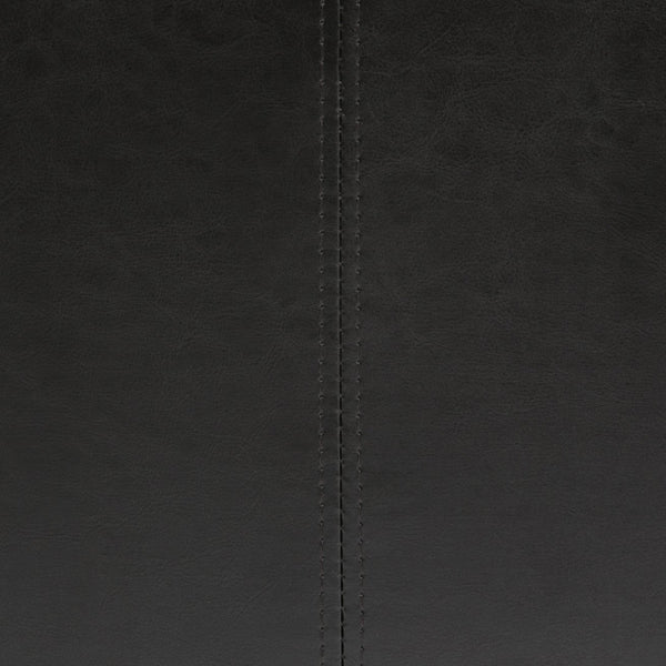 English Elm Dover Storage Ottoman Bench - Tanners Brown Faux Leather With Child-Safe Hinge For Stylish Storage B136P158204