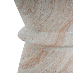 English Elm Christopher Knight Home® - Outdoor/Indoor Lightweight Concrete Side Table - Elegant Travertine Finish For Versatile Use N773P253806Z