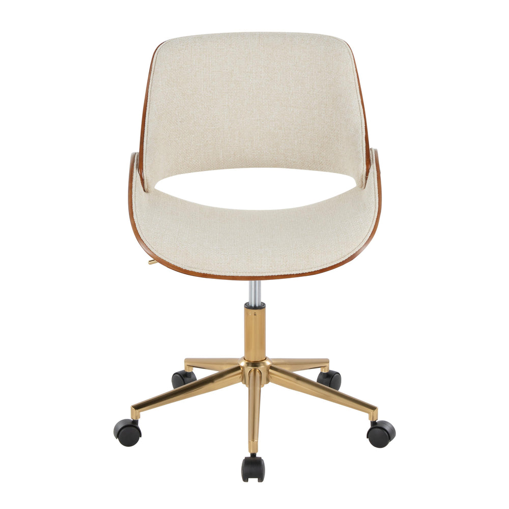 English Elm Task Chair with Chrome Five Star Base Grey Fabric Seat for Modern Home Office Use B202P474193