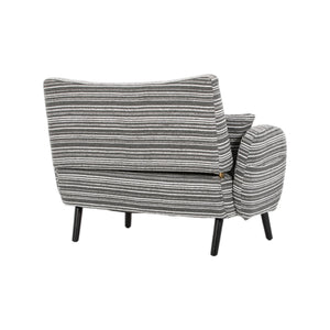 English Elm Modern tufted two-seater sofa with boucle upholstery, tapered legs, storage pockets and plush comfort for small spaces and offices Dark Gray W395P376590