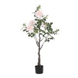 Christopher Knight Home® Noble House 115Cm Artificial Rose Chiba Bonsai With 10Pcs Flowers