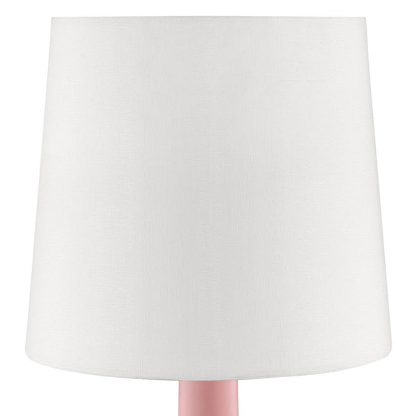 English Elm 17.25" Cheru Modern Mid-Century Touch Table Lamp – Powdered Metal Finish, 3-Way Touch-On, Sleek Decor Pink B072116251