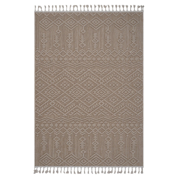 English Elm Loom Natural Traditional Area Rug 5X7 - Durable, Stain-Resistant For Indoor/Outdoor Use, Soft Pile B335P289612