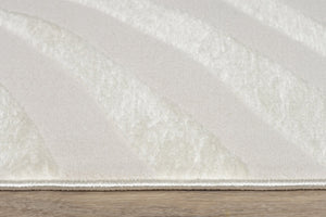 English Elm "Ava" Luxury Area Rug - Cream Abstract Design For Modern Elegance & Everyday Durability In Any Room B030P216129