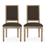 Christopher Knight Home® - Noble House - Regina French Country Wood Upholstered Dining Chair - Set of 2