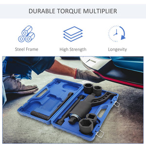 English Elm Wrench Torque Multiplier Set Alloy Steel 1:64 Ratio Lug Nut Removal Tool Kit T3971P383477
