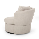 Christopher Knight Home® - Noble House - Smyrna Contemporary Upholstered Swivel Club Chair