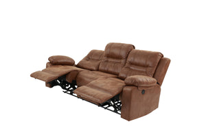 English Elm Modern Power Reclining Sofa with Usb Port Faux Leather Pillow Top Arms Living Room B011P467869