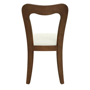 English Elm Christopher Knight Home® - Dining Chair Modern Set of 2 with Rounded Back and Upholstered Seat on Durable Rubberwood Frame Beige,Walnut N771P254007T