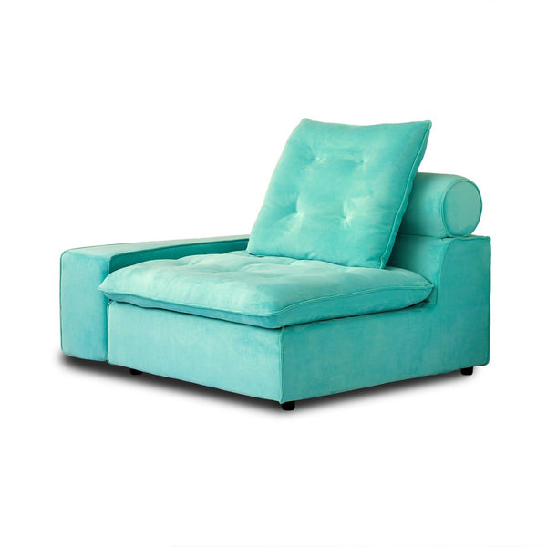 English Elm Sky Cloud Deluxe Adjustable Sectional Sofa - Cozy Velvet L-Shaped Design, Pet-Friendly & Versatile 4-Seater B341S00026-GIGA