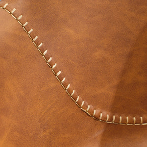 English Elm Mid-Century Minimalist Office Chair with Recline, Adjustable Ergonomic Support and Wide Stable Base Brown W1143P173517