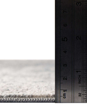 Unique Loom Chateau Quincy Machine Made Abstract Rug Gray, Beige/Navy Blue 9' 0" x 12' 2"