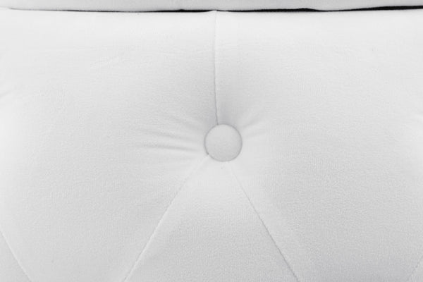 English Elm 360 Degree Swivel Cuddle Barrel Accent Storage Chairs Plush Velvet Round Armchair with Hidden Storage and Luxurious Comfort White W1420P198929