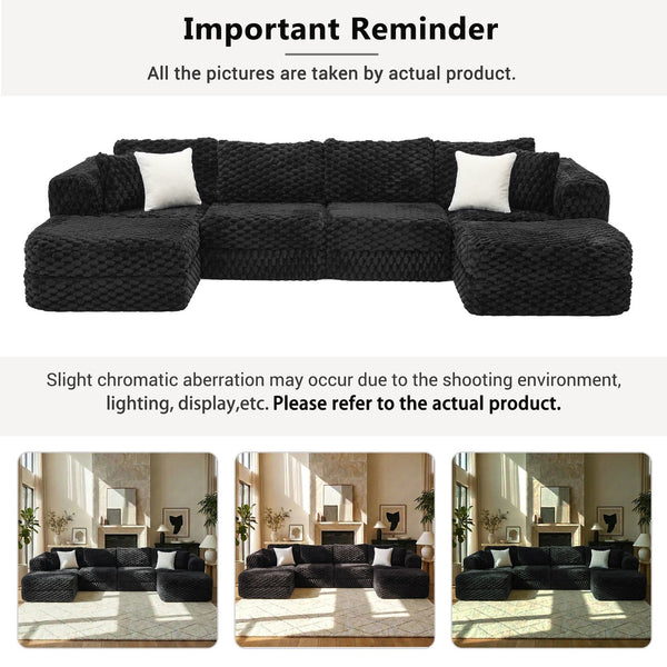 English Elm Swivel Barrel Accent Chair Chenille Tufted Round Club Seat for Living Room Lounge Black N719S002360B