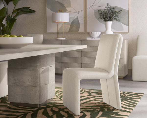 Sunpan Cascata Dining Chair - Modern Elegance with Intriguing Silhouette for Your Stylish Dining Space Effie Linen