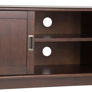 English Elm Draper Mid Century Low Tv Media Stand - Solid Rubberwood, Vintage Charm, Ample Storage & Style B136P158152