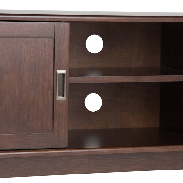 English Elm Draper Mid Century Low Tv Media Stand - Solid Rubberwood, Vintage Charm, Ample Storage & Style B136P158152