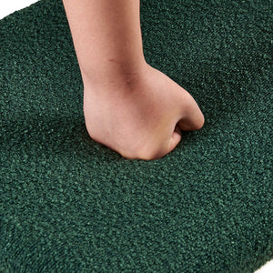 English Elm Dark Green Boucle Dining Chairs Set Of 2 - Stylish, Comfortable, Metal Legs For Modern Spaces W1164P195056