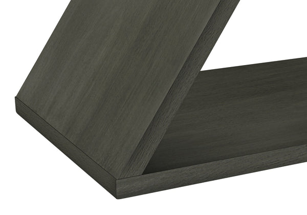 English Elm Accent Table - Stylish Dark Green Veneer End Table With Smart Storage For Small Spaces & Modern Decor B2710P219486