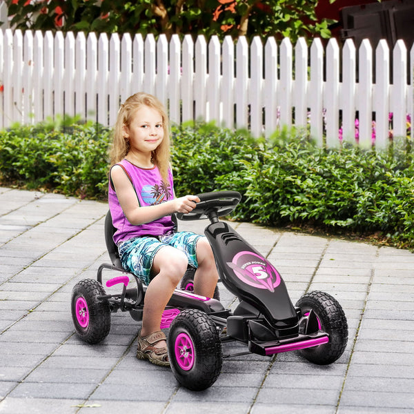 English Elm Aosom Youth Scooter Steel Frame Dual Caliper Brakes Inflatable Tire Kids Ride W2225P217462