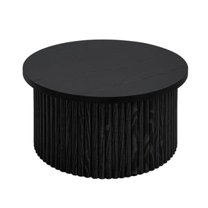 English Elm Coffee Table - Modern Round Accent Table With Flip-Top Storage For Stylish Living Room Spaces W688P248118