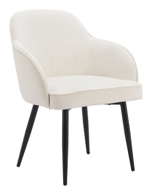 Jolie Dining Chair - Set of 2 Ivory 110157 Zuo Modern