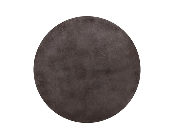 Sunpan Enya Coffee Table - Handcrafted Round Design with Bronzed Gunmetal Top & Brass Frame, Unique Style