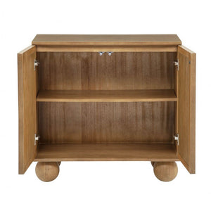 English Elm Boho Seagrass Woven Accent Cabinet with Arched Doors and Ball Feet for Entryway B011P474822