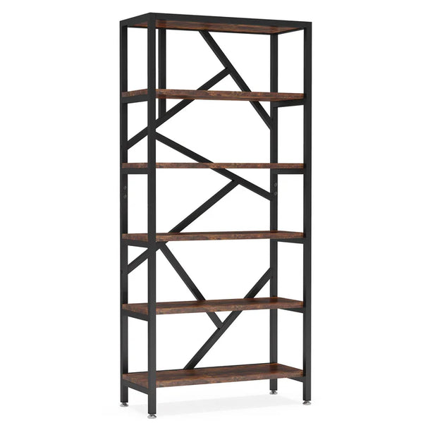 English Elm Display Cabinet Wall Mounted 5 Tier Glass Door Shelving for Collectibles Matte Black T3971P448682