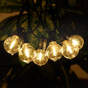 English Elm 197ft Outdoor Led String Lights 100 G40 Shatterproof Bulbs Warm Amber Patio Glow W1340P425345
