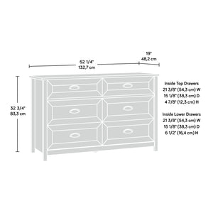 English Elm Dresser, Rustic Brown Finish With Roomy Drawers - Versatile Storage For Stylish Bedrooms & More! B356P402592