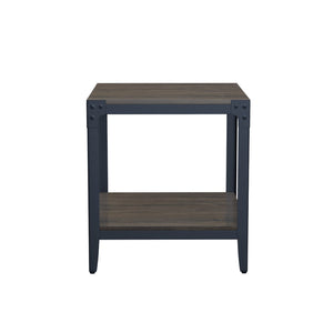 English Elm Wallace & Bay - Brown End Table - Elegant Modern Farmhouse Accent Table With Solid Wood, Versatile & Easy Care Design B2709P212399-GIGA