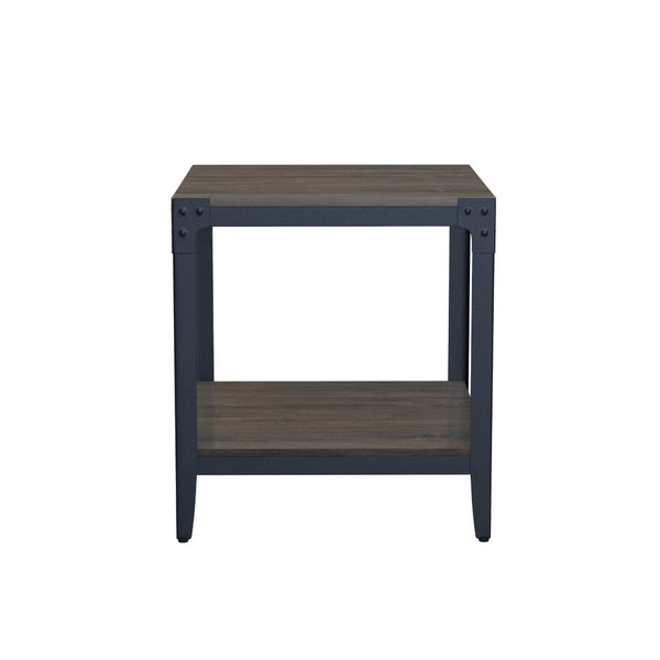 English Elm Wallace & Bay - Brown End Table - Elegant Modern Farmhouse Accent Table With Solid Wood, Versatile & Easy Care Design B2709P212399-GIGA