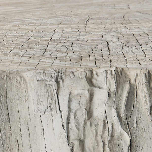 Bernhardt Bernhardt Bois Faux Wood Resin Cocktail Table Sculpted Tree Trunk Living Room Accent 20" 581012