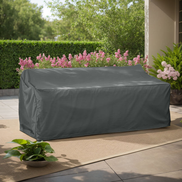 English Elm Christopher Knight Home® - SHEILD 3 Seater Patio Sofa Cover Dark Gray - UV Resistant, Weatherproof Fabric, Lightweight & Eco-Friendly N775P230615G