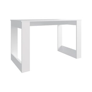 English Elm Computer Desk Albion — White Engineered Wood Workspace 47.2"W x 23.6"D, Stylish Leg Design, Durable Construction B092P306236