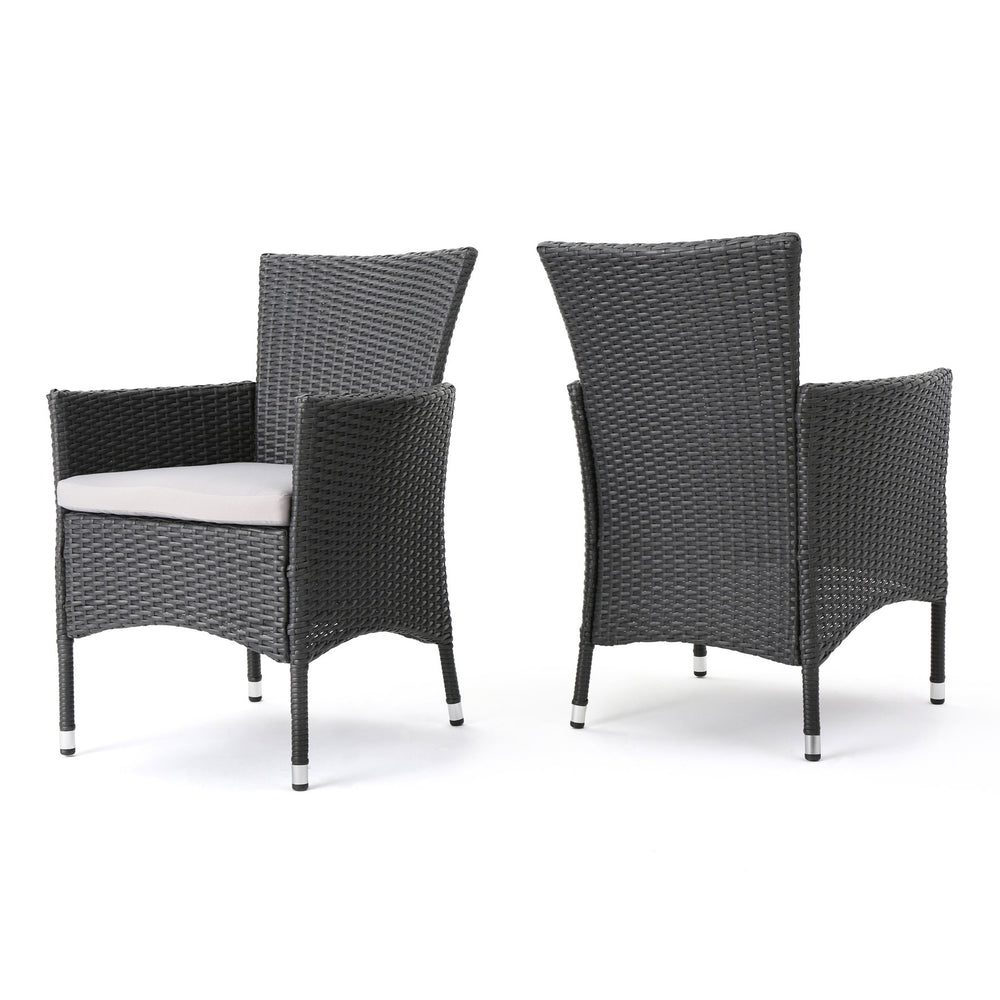 English Elm Christopher Knight Home® - Malta Dining Chair Set Of 2 - Modern Wicker Design For Dining, Lounge, Or Reception Spaces 56447.00A