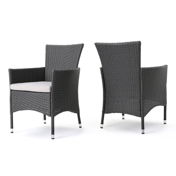 English Elm Christopher Knight Home® - Malta Dining Chair Set Of 2 - Modern Wicker Design For Dining, Lounge, Or Reception Spaces 56447.00A