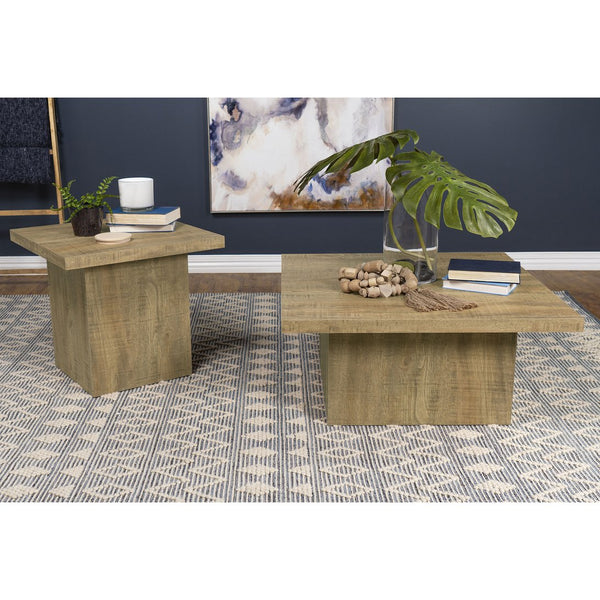 English Elm Exeter Mango Square 2-Piece Coffee & End Table Set - Modern Minimalist Design For Your Living Room B062S01324
