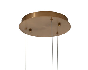 Sunpan Saphira Chandelier - Modern Elegance With Versatile Circular Lights In Bronze & Gold Finishes Gold Acrylic ,Aluminum 111623