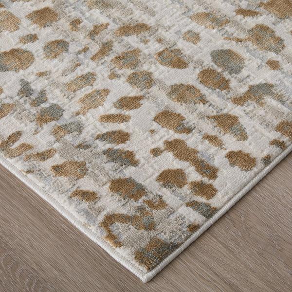 Feizy Rugs Waldor Modern Elegance High-low Pile Rug In Gold, Ivory & Gray - Perfect For Chic Home Decor Brown,Ivory,Tan Polypropylene,Polyester 7353837fbge000f05