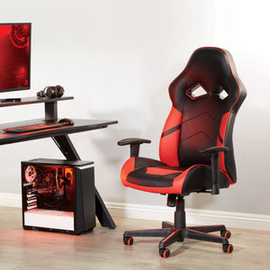 OSP Home Furnishings Vapor Gaming Chair Red/Black