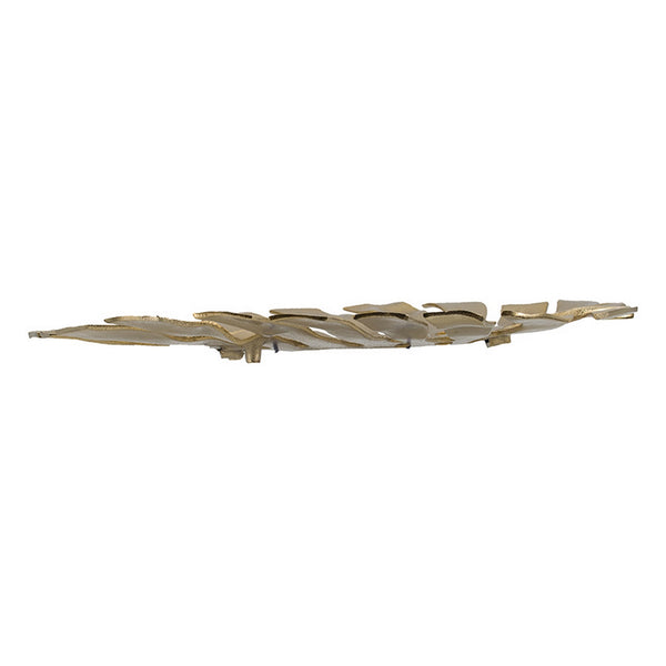 English Elm Linzo Monstera Leaf Sculptural Gold Wall Art Aluminum Botanical Glam Accent Piece B056P416845