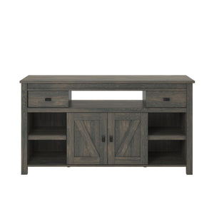 English Elm Farmington Rustic Barn Wood Tv Stand with Sliding Doors and Drawer Storage B2733S00022