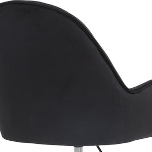 English Elm Velvet Swivel Chair with Gold Base Adjustable Glam Seat for Bedroom Vanity Office W1733P215112